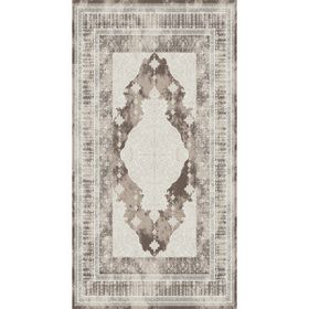 10 Post Online Bej Kahverengi Dijital Baskı Kaymaz Oval Kesme 80x200 cm Yolluk