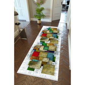 10 Post Online Beyaz Kaymaz Kesme İnce Dijital Baskı 70x400 cm Yolluk