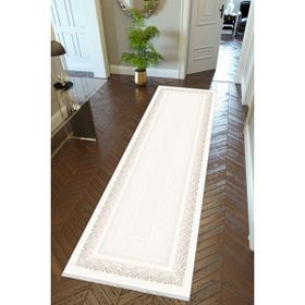 10 Post Online Beyaz Kaymaz Kesme İnce Dijital Baskı Gri 80x325 cm Yolluk