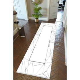 10 Post Online Beyaz Kaymaz Kesme İnce Dijital Baskı Gri 80x325 cm Yolluk
