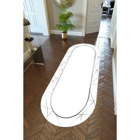 10 Post Online Beyaz Kaymaz Kesme İnce Dijital Baskı Gri 80x325 cm Yolluk