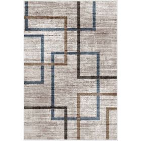 10 Post Online Kahverengi Kaymaz Kesme İnce Dijital Baskı Lacivert 100x200 cm Yolluk