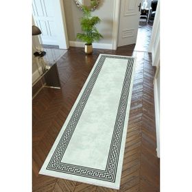10 Post Online Kaymaz Kesme İnce Dijital Baskı Gri 80x150 cm Yolluk