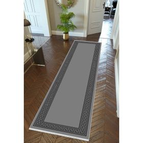 10 Post Online Kaymaz Kesme İnce Dijital Baskı Koyu Gri 80x200 cm Yolluk