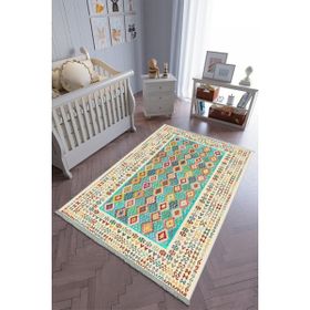 10 Post Online Kaymaz Oval Kesme Renkli Antrasit 70x300 cm Çocuk Odası Halı