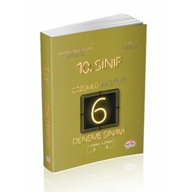10. Sınıf 6 Deneme Sınavı Fasiküllü Çözümlü Editör Yayınları