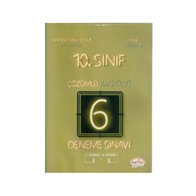 10. Sınıf 6 Deneme Sınavı Fasiküllü Çözümlü Editör Yayınları