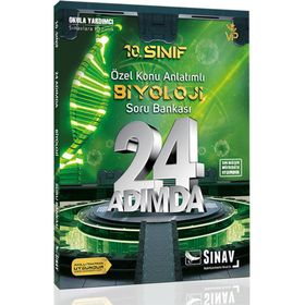 10. Sınıf Biyoloji 24 Adımda Özel Konu Anlatımlı Soru Bankası / Komisyon / Sınav Dergisi Yayınları
