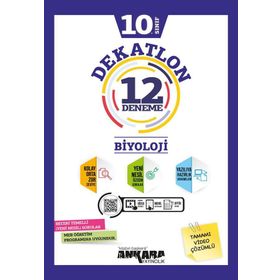 10.Sınıf Biyoloji Dekatlon 12 Deneme-Ankara Yayıncılık
