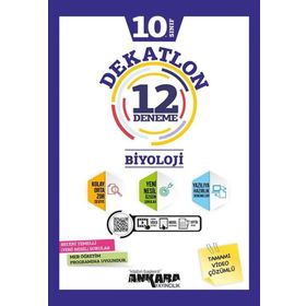 10.Sınıf Biyoloji Dekatlon 12 Deneme-Ankara Yayıncılık