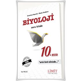 10.Sınıf Biyoloji Soru Bankası Limit Yayınları