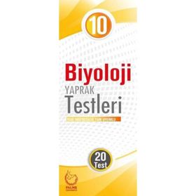 10. Sınıf Biyoloji Yaprak Testleri Yayınevi Palme Yayınları