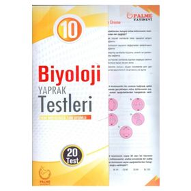 10. Sınıf Biyoloji Yaprak Testleri Yayınevi Palme Yayınları