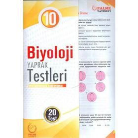 10. Sınıf Biyoloji Yaprak Testleri Yayınevi Palme Yayınları