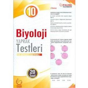 10. Sınıf Biyoloji Yaprak Testleri Yayınevi Palme Yayınları