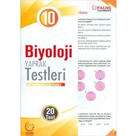 10. Sınıf Biyoloji Yaprak Testleri Yayınevi Palme Yayınları