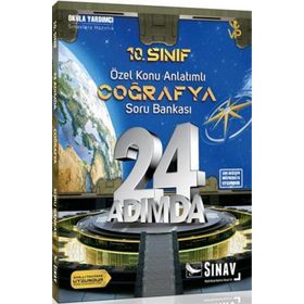 10. Sınıf Coğrafya 24 Adımda Özel Konu Anlatımlı Soru Bankası Sınav Dergisi Yayınları