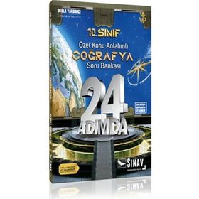 10. Sınıf Coğrafya 24 Adımda Özel Konu Anlatımlı Soru Bankası Sınav Dergisi Yayınları