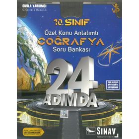 10.Sınıf Coğrafya 24 Adımda Özel Konu Anlatımlı Soru Bankası Sınav Yayınları