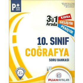 10. Sınıf Coğrafya 3`ü 1 Arada Soru Bankası Puan Yayınları