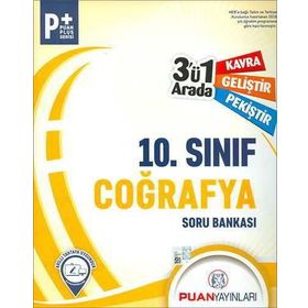 10. Sınıf Coğrafya 3`ü 1 Arada Soru Bankası Puan Yayınları