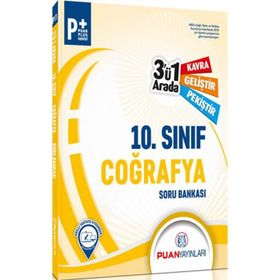 10. Sınıf Coğrafya 3`ü 1 Arada Soru Bankası Puan Yayınları