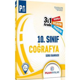 10. Sınıf Coğrafya 3`ü 1 Arada Soru Bankası Puan Yayınları