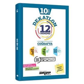 10. Sınıf Coğrafya Dekatlon Video Çözümlü 12 Deneme - Ankara Yayınları