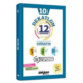 10. Sınıf Coğrafya Dekatlon Video Çözümlü 12 Deneme - Ankara Yayınları