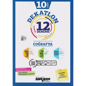10. Sınıf Coğrafya Dekatlon Video Çözümlü 12 Deneme - Ankara Yayınları