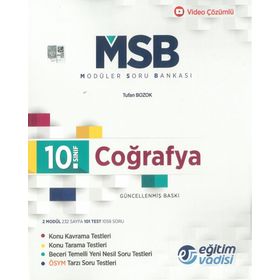 10.Sınıf Coğrafya Modüler Soru Bankası - Eğitim Vadisi Çözüm