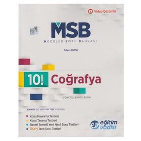 10.Sınıf Coğrafya Modüler Soru Bankası - Eğitim Vadisi Çözüm