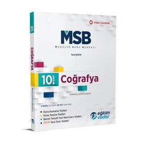 10.Sınıf Coğrafya Modüler Soru Bankası - Eğitim Vadisi Çözüm