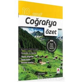 10. Sınıf Coğrafya Özet-Delta Kültür Yayınları