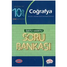 10.Sınıf Coğrafya Özetli Lezzetli Soru Bankası Editör Yayınları