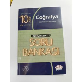 10.Sınıf Coğrafya Özetli Lezzetli Soru Bankası Editör Yayınları