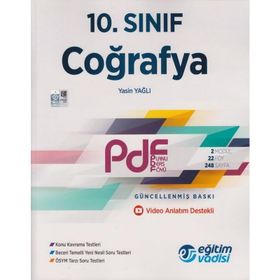 10. Sınıf Coğrafya PDF Eğitim Vadisi Yayınları