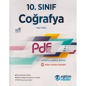 10. Sınıf Coğrafya Planlı Ders Föyü Pdf-Eğitim Vadisi Yayınları