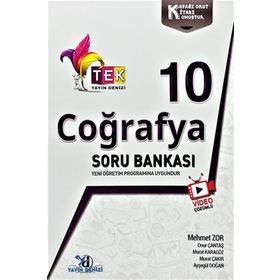 10.Sınıf Coğrafya Tek Serisi Video Çözümlü Soru Bankası Yayın Denizi Yayınları