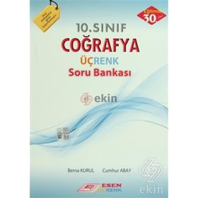 10. Sınıf Coğrafya Üçrenk Soru Bankası Esen Üçrenk Yayınları
