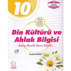 10. Sınıf Din Kültürü ve Ahlak Bilgisi Konu Özetli Soru Kitabı Palme Yayınları