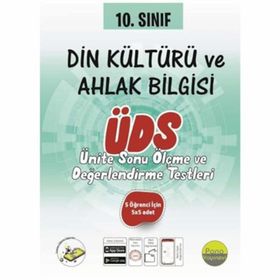 10. Sınıf Din Kültürü ve Ahlak Bilgisi Ünite Değerlendirme Sınavı-Pano Yayınları