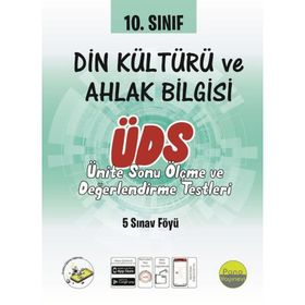 10. Sınıf Din Kültürü ve Ahlak Bilgisi Ünite Değerlendirme Sınavı-Pano Yayınları