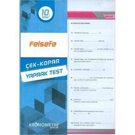10.sınıf Felsefe Yaprak Test/Kronometre Yayınları