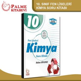 10.Sınıf Fen Liseleri Kimya Soru Bankası Kitabı - Palme Yayınevi