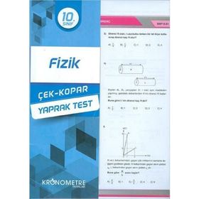 10.sınıf Fizik Yaprak Test/Kronometre Yayınları