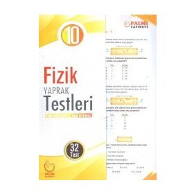 10. Sınıf Fizik Yaprak Testleri Palme Yayınları