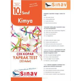10. Sınıf Kimya Çek Kopar Yaprak Test 24 Adet - kollektif