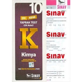 10. Sınıf Kimya Çek Kopar Yaprak Test 24 Adet - kollektif