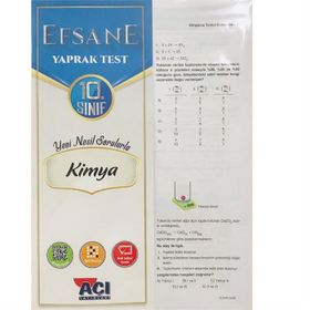 10. Sınıf Kimya Efsane Çek Kopar Yaprak Test-Açı Yayınları